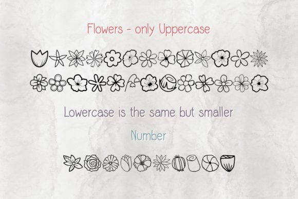 Flowers Font - Preview 2