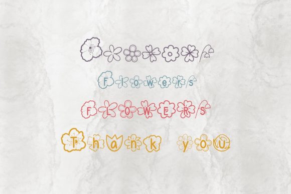 Flowers Font - Preview 6