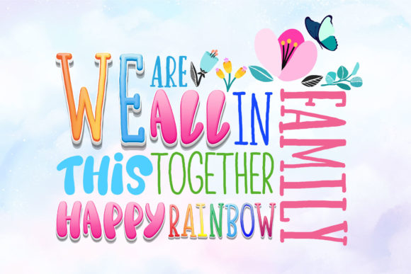 Happy Rainbow Family Font - Preview 2