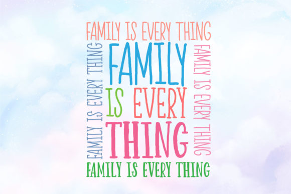 Happy Rainbow Family Font - Preview 4