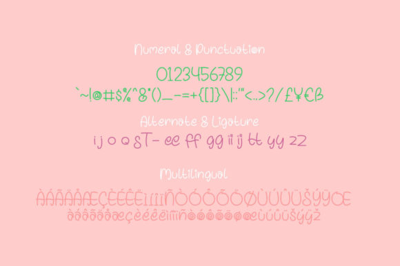 Lipops Font PNG with transparent background - Preview 2