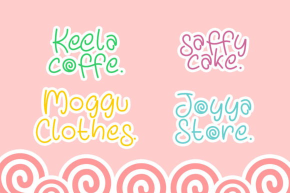 Lipops Font PNG with transparent background - Preview 3