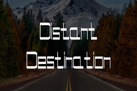 Long Road Font PNG with transparent background - Preview 2