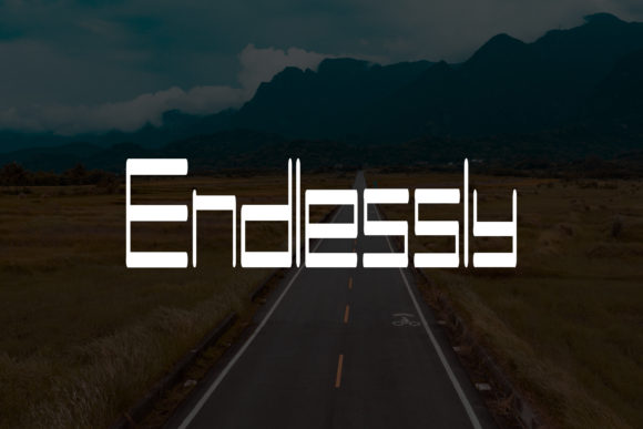 Long Road Font PNG with transparent background - Preview 3