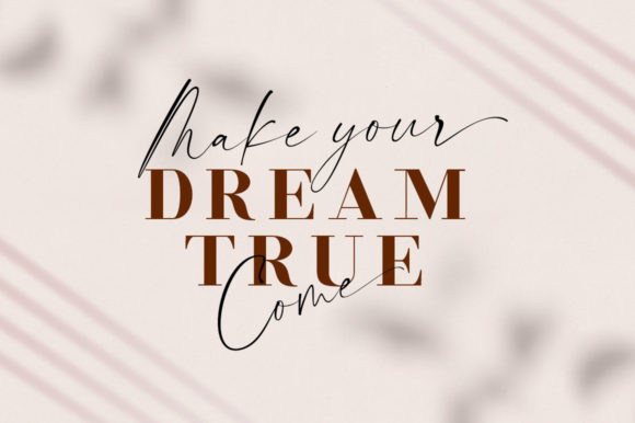 Morning Flower Duo Font PNG with transparent background - Preview 4