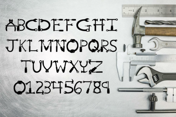 Mr. Fix It Font PNG with transparent background - Preview 1