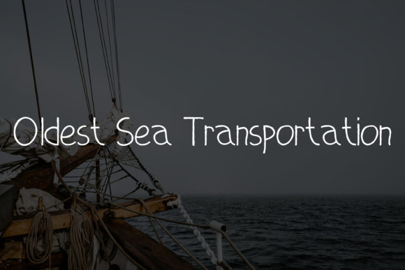 Old Ship Font PNG with transparent background - Preview 3