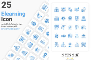 Online Learning Icon Pack Graphic by aficons.studio · Creative Fabrica