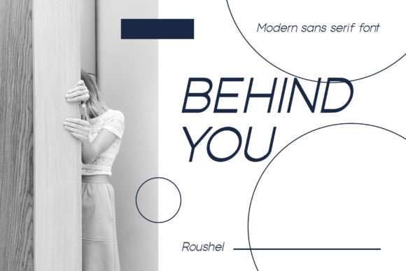 Roushel Font PNG with transparent background - Preview 2