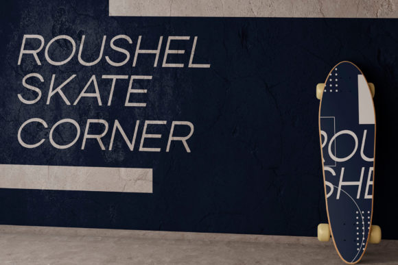 Roushel Font PNG with transparent background - Preview 3