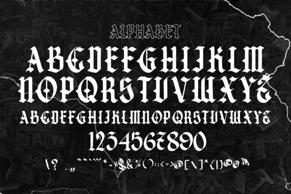 Sicarios Font font preview - 3