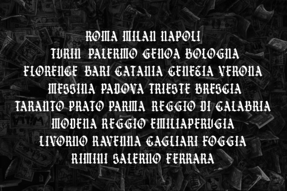 Sicarios Font font preview - 5