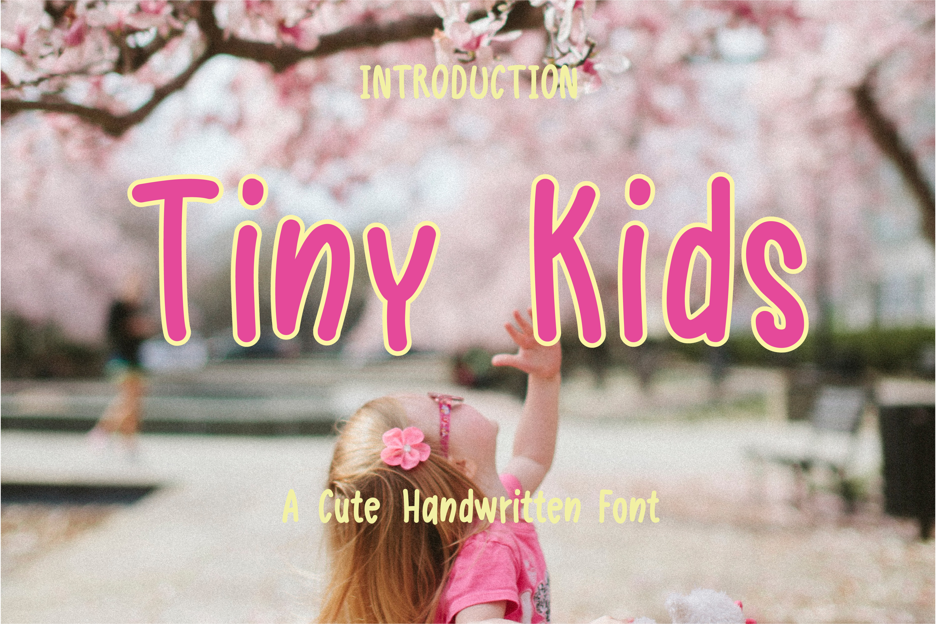 Tiny Kids preview, cute handwritten children's font