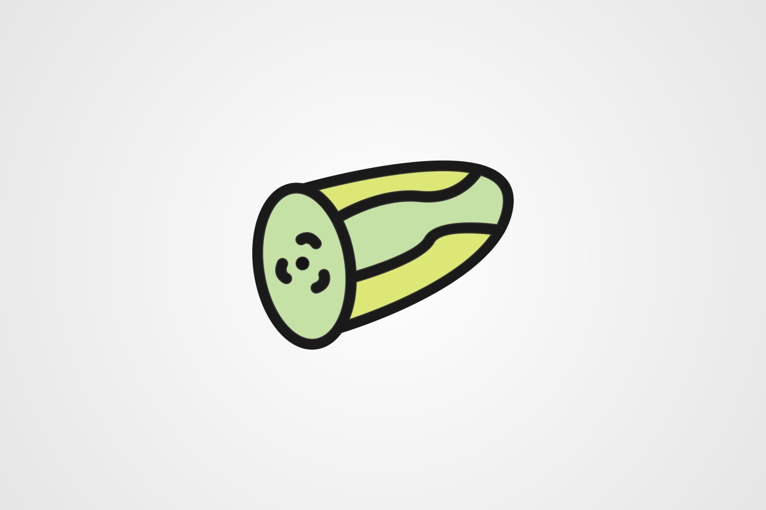 Vector Cucumber Line Filled Icon Graphic by kazim.abbas1996 · Creative ...