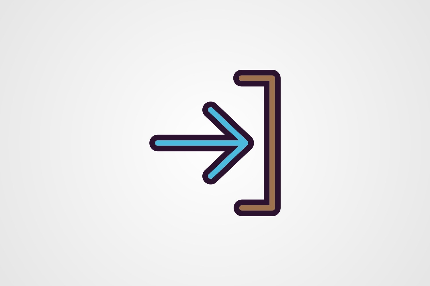 Vector Right Line Filled Icon Graphic by kazim.abbas1996 · Creative Fabrica