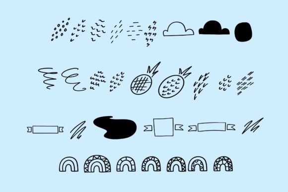 Abstract Dingbats Font - Preview 1