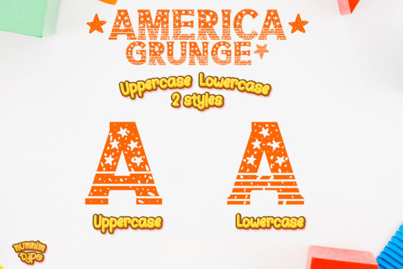 America Grunge Font - Preview 4
