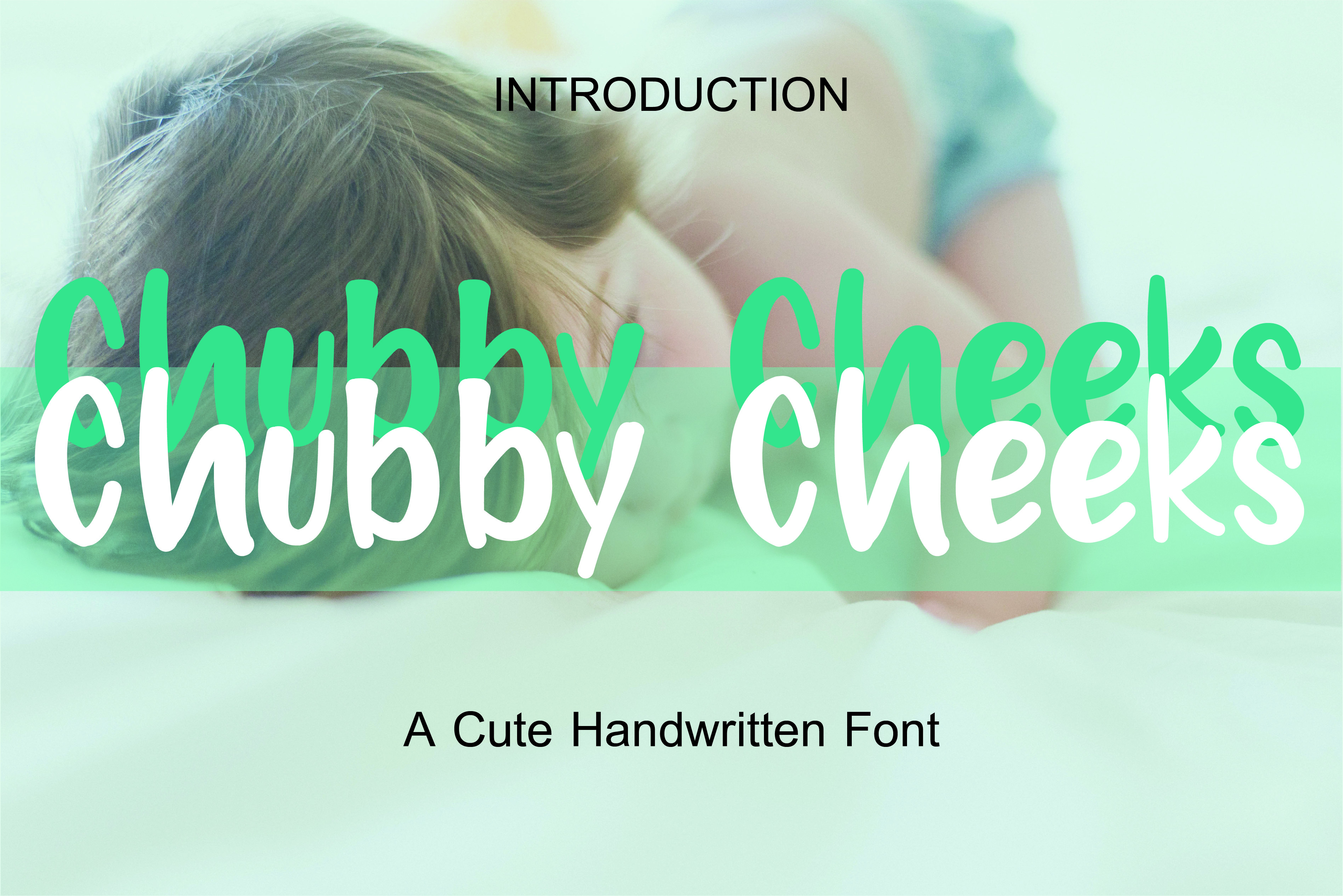 Chubby Cheeks preview: friendly neat handwritten font