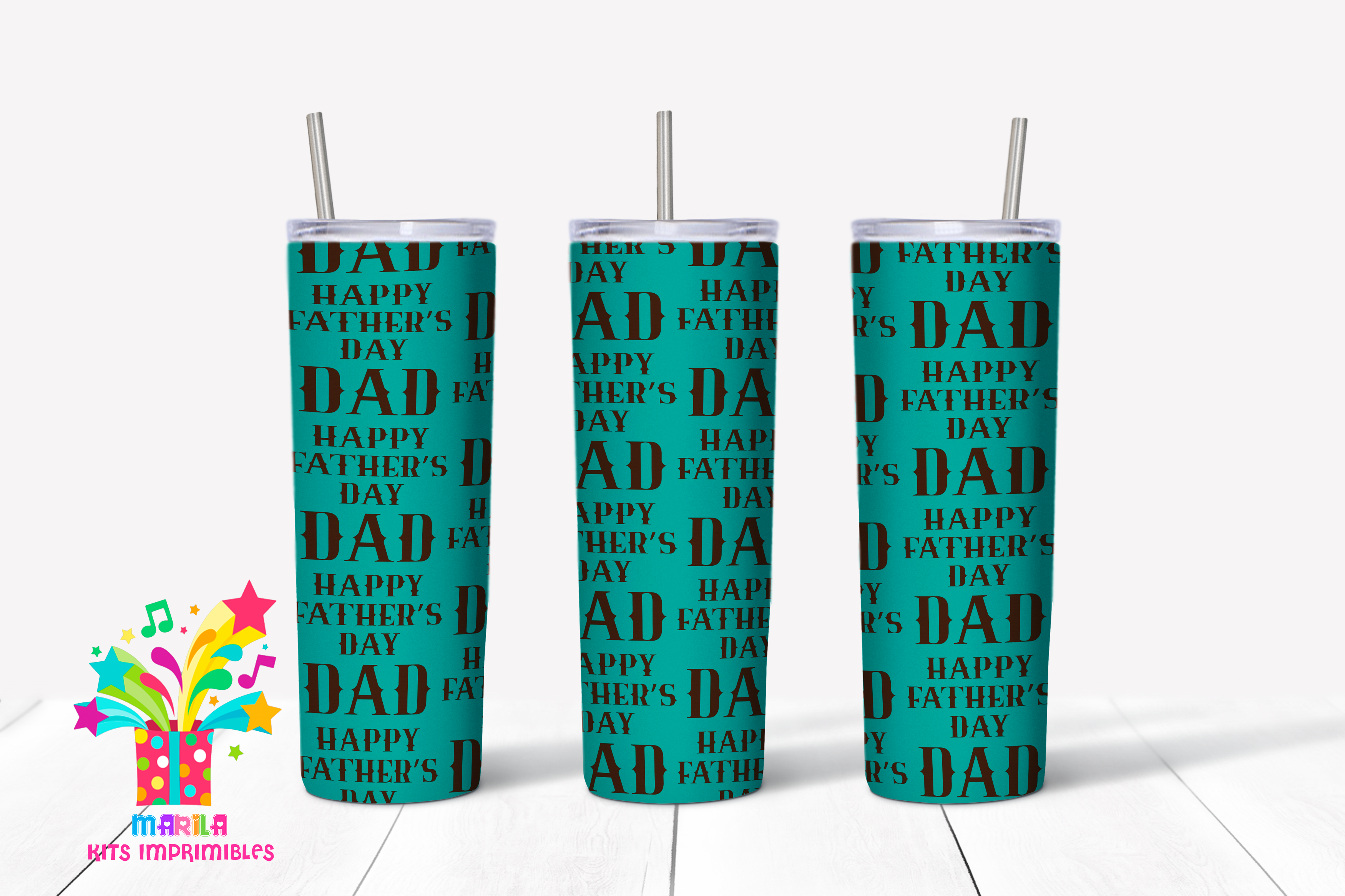 Fathers Day Skinny Tumbler #5 Graphic by Marila Designs · Creative Fabrica
