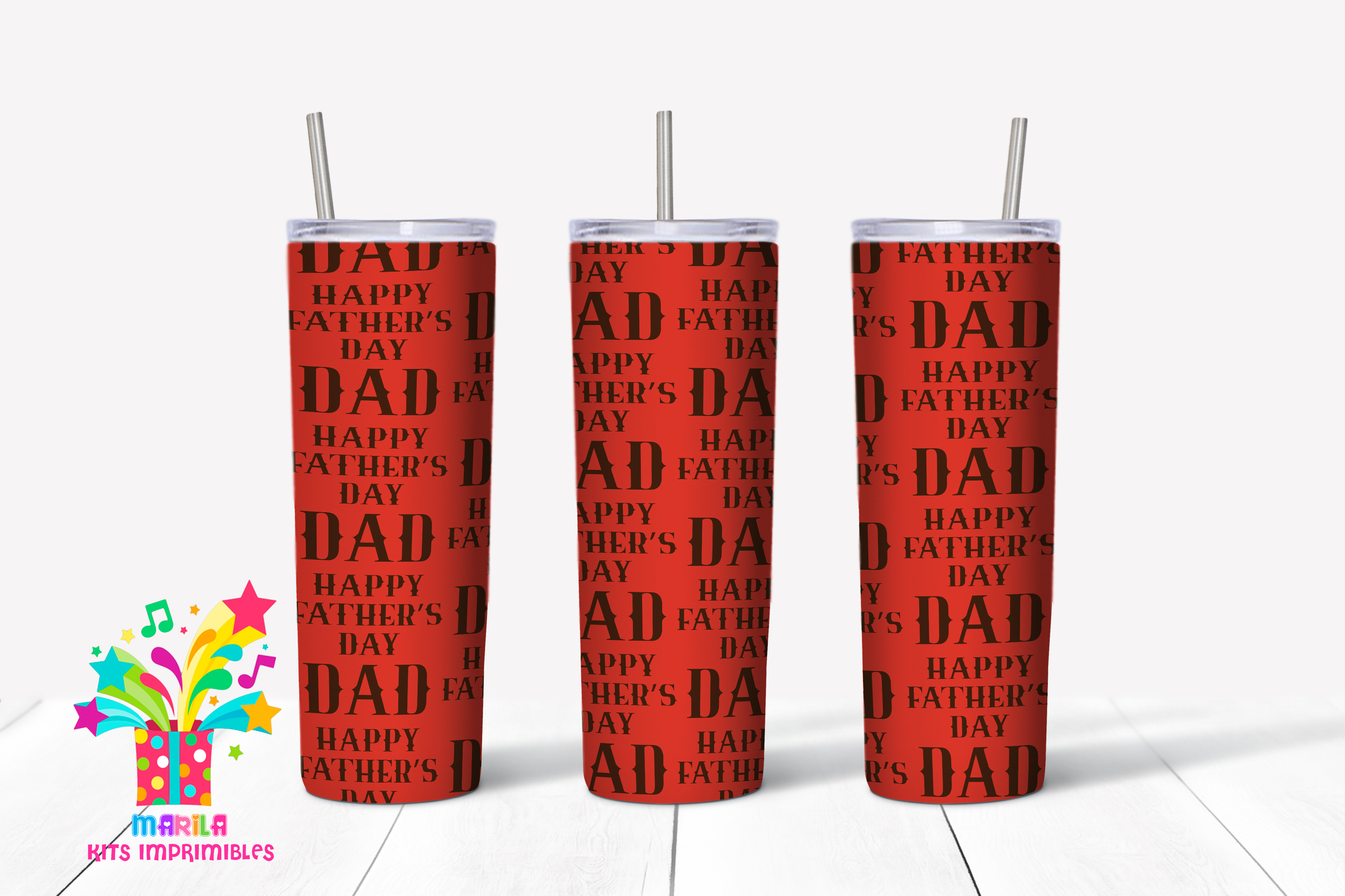 Fathers Day Skinny Tumbler #8 Graphic by Marila Designs · Creative Fabrica