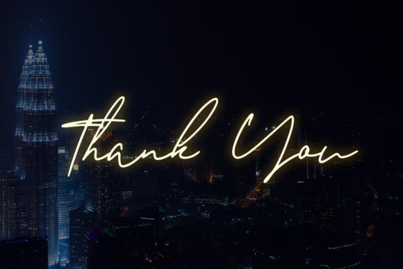Glowing Signature Font - Preview 1