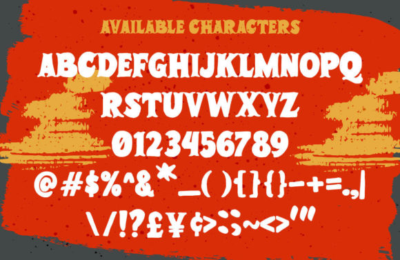 Gravel Bold Font PNG with transparent background - Preview 3