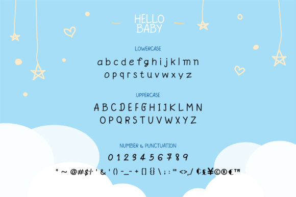 Hello Baby Font - Preview 1