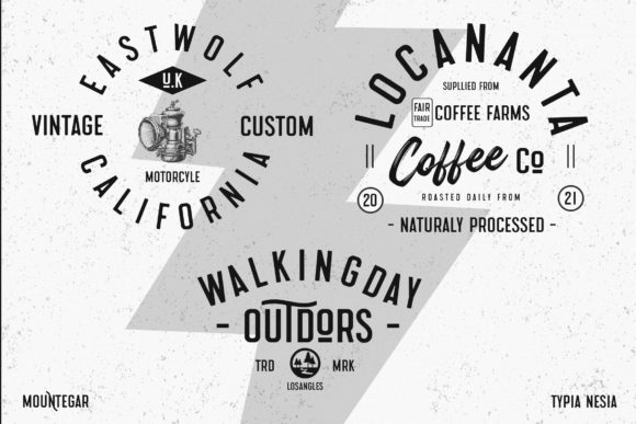 Mountager Font PNG with transparent background - Preview 1
