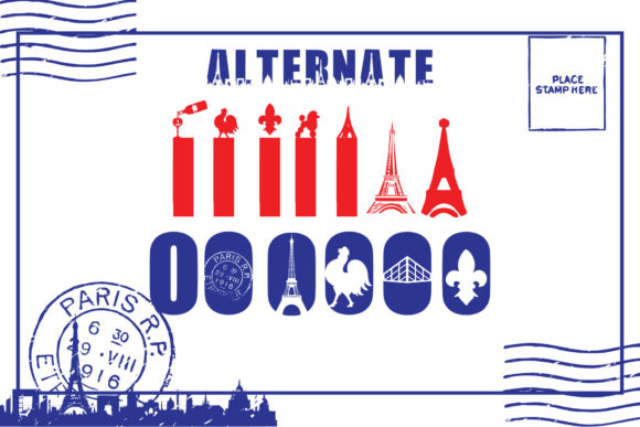 Paris City Edition Font PNG with transparent background - Preview 3