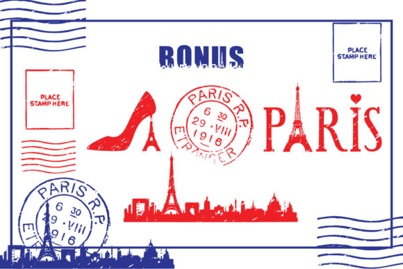 Paris City Edition Font PNG with transparent background - Preview 4