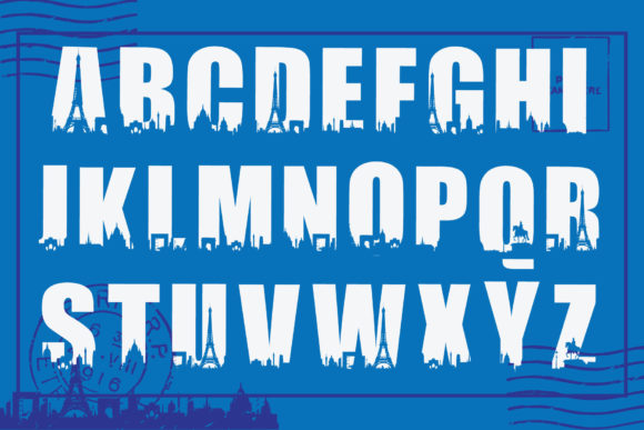 Paris City Edition Font PNG with transparent background - Preview 5