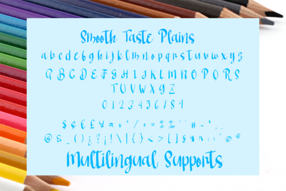 Rainbow Butter Font PNG with transparent background - Preview 3