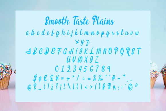 Smooth Taste Font PNG with transparent background - Preview 2