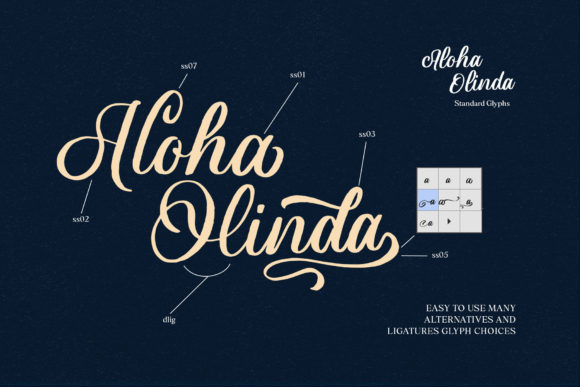 Aloha Olinda Font - Preview 2