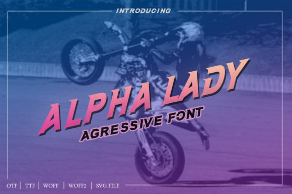 Alpha Lady Font - Preview 1
