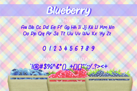 Blueberry Font - Preview 1