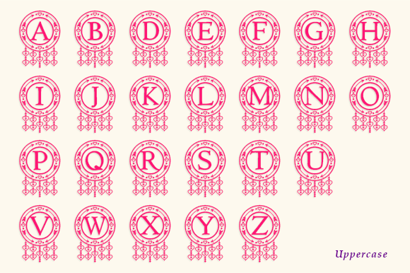 Boho Arrow Monogram Font - Preview 3