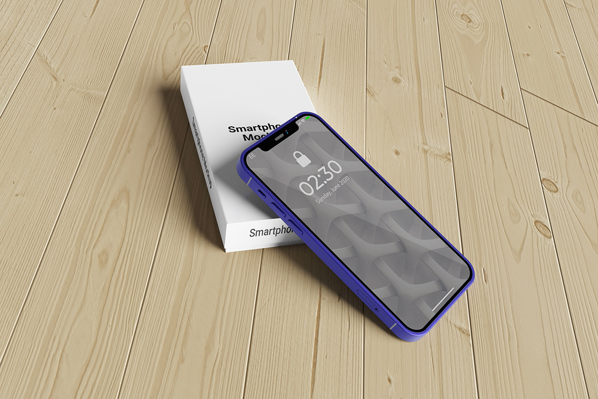 Box & Smartphone Mockup Graphic by Ian Mikraz · Creative Fabrica