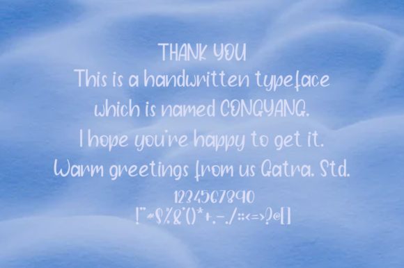Congyang Font PNG with transparent background - Preview 4
