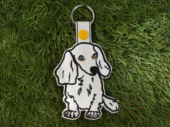 Dachshund Snap Tab Key Chain