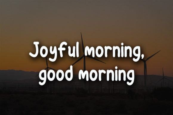 Morning Wind Font PNG with transparent background - Preview 2