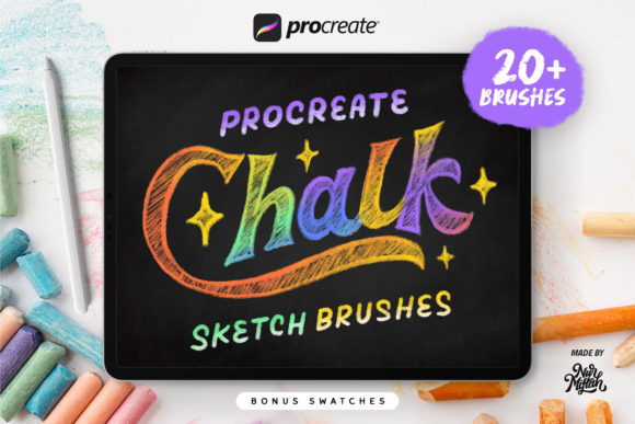 Procreate Chalk Sketch Brushes Graphic Brushes By Nurmiftah
