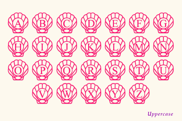 Shell Monogram Font font preview - 3