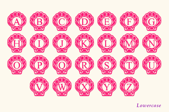 Shell Monogram Font font preview - 4