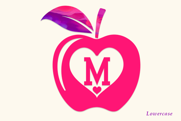Apple Monogram Font PNG with transparent background - Preview 1