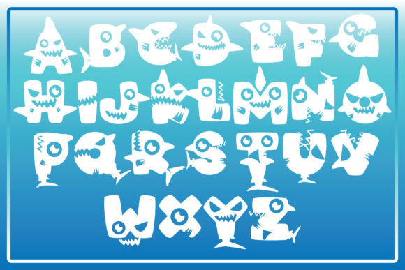 Baby Sharkz Font PNG with transparent background - Preview 1