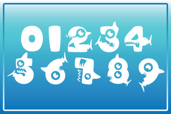 Baby Sharkz Font PNG with transparent background - Preview 2