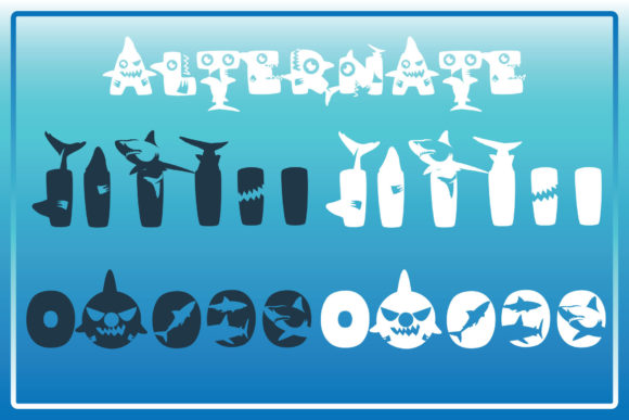 Baby Sharkz Font PNG with transparent background - Preview 5