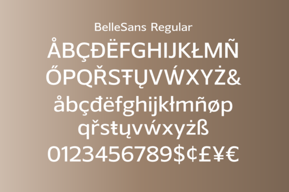 Belle Sans Regular and Oblique Font - Preview 1