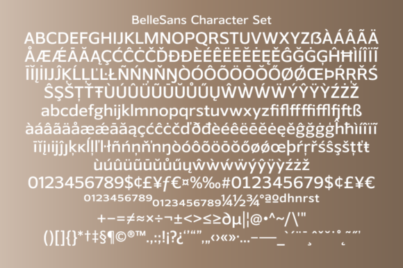 Belle Sans Regular and Oblique Font - Preview 3